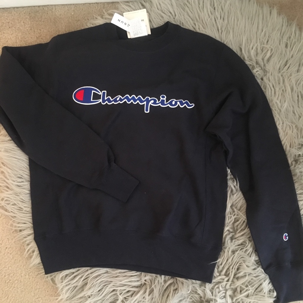 Champion Sweatshirt or Sweater Navy Blue Size SM